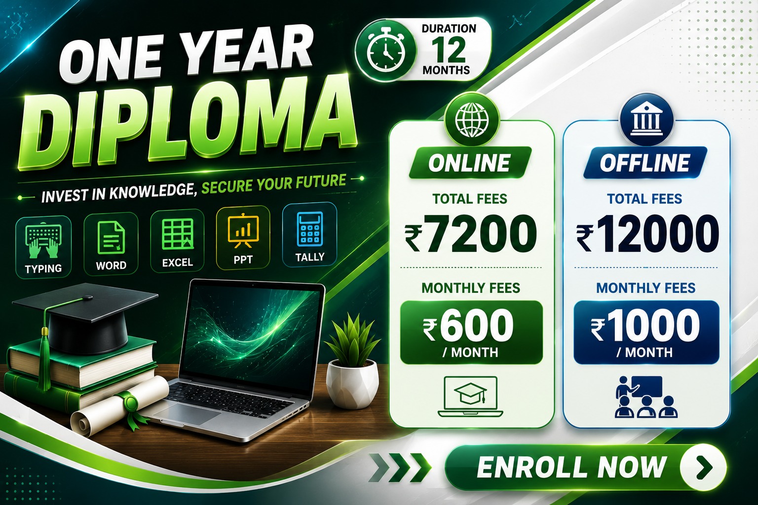12 Month Advanced Diploma ADCA